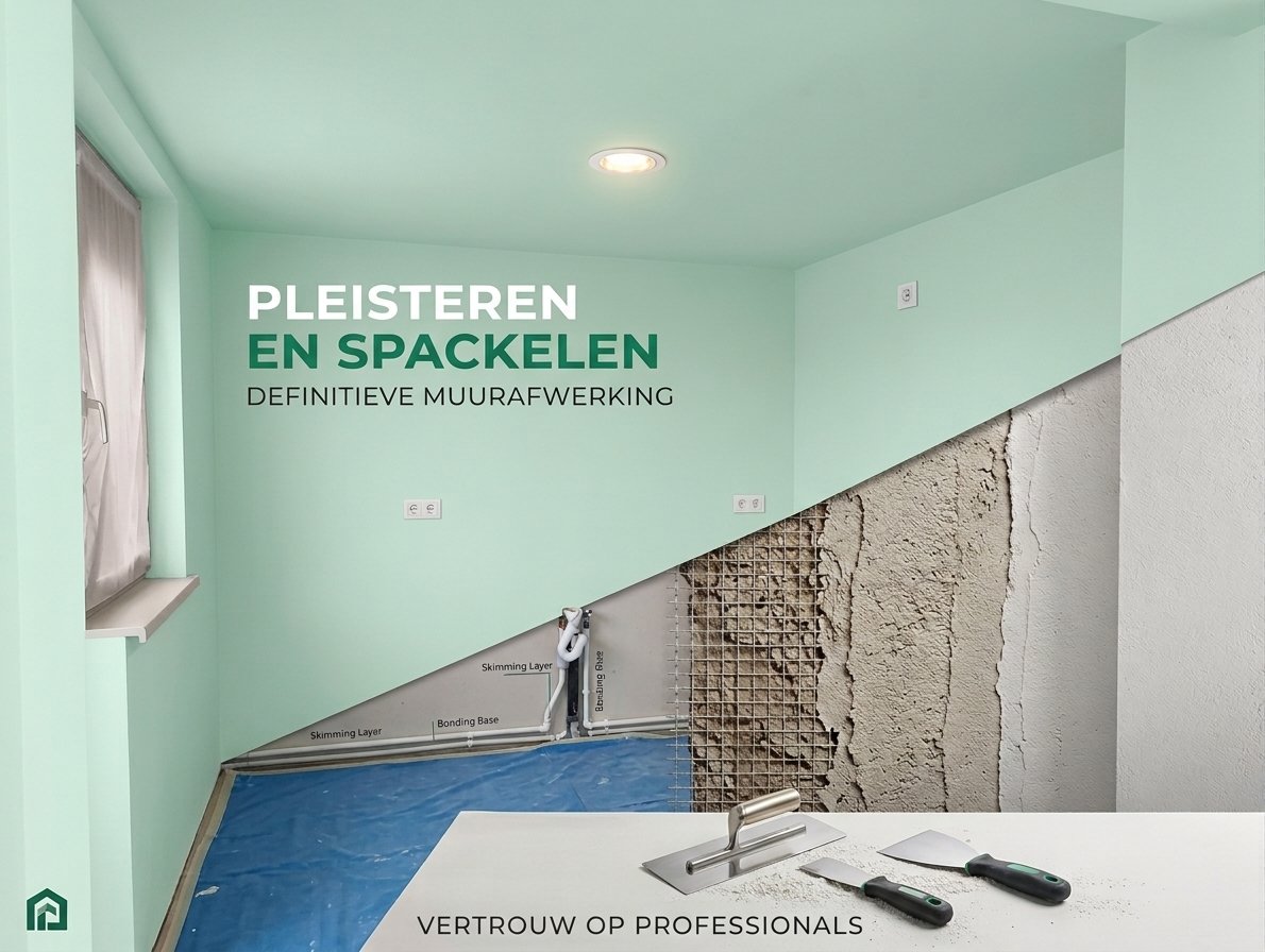 Professioneel stucwerk en pleisterwerk van wanden en plafonds